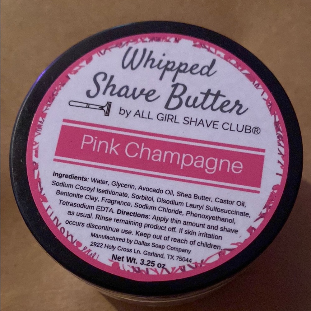 All Girl Shave Club Whipped Shave Butter - Pink Champagne - brand new